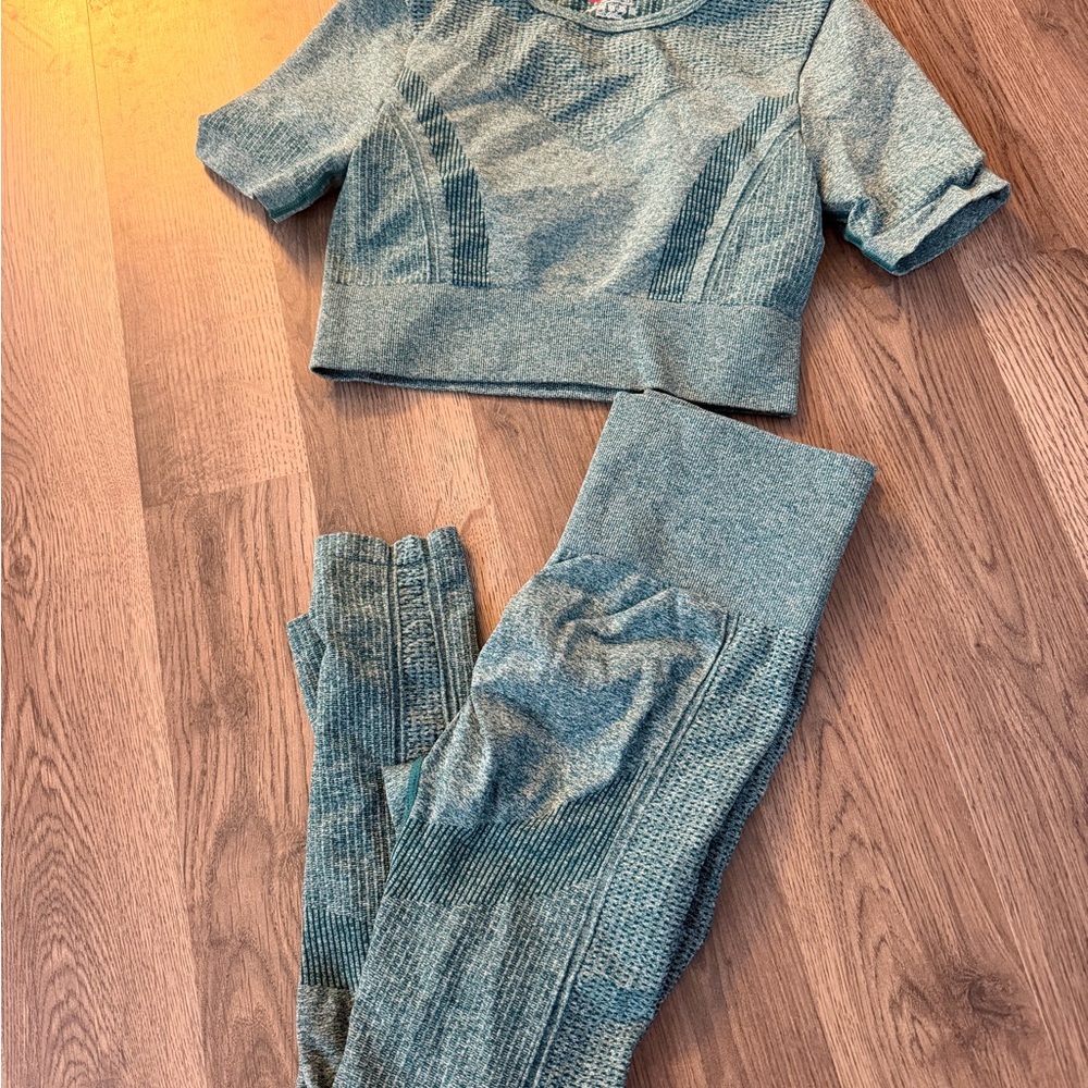 Blue Seamless Activewear Set
